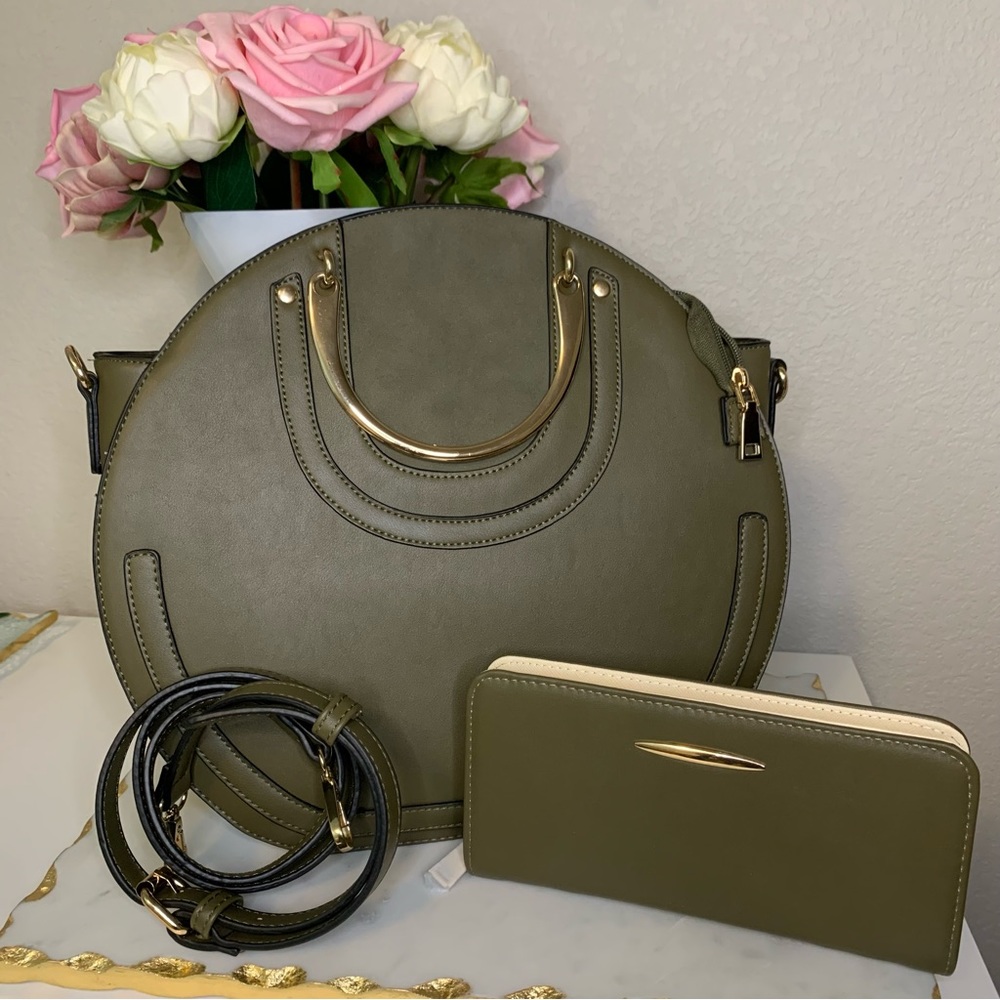 Olive Green Purse & Wallet
